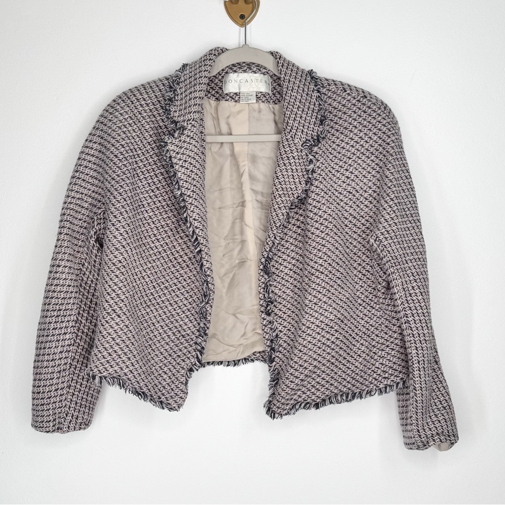 Doncaster 100% Silk Open Front Blazer Women’s Size 14